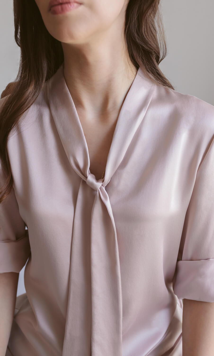 Vinci Silk Bow Blouse