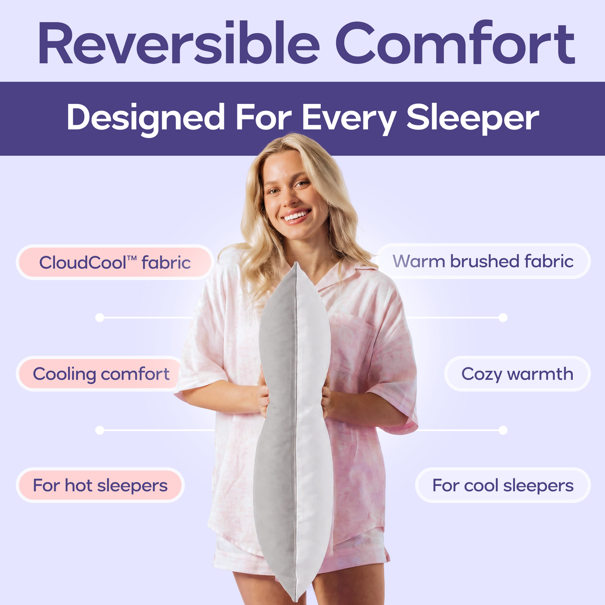 Reversible Cooling Pillowcase (2-Pack)