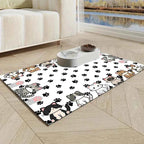 Kawaii Cartoon Diatomaceous Earth Cat Litter & Dining Mat – Water-Absorbent Quick-Drying Non-Slip Home Decor Pet Mat (4 Sizes)