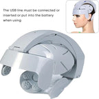 Electric Scalp Massager Helmet – 8-Level Vibration Head Massage