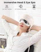 Head Massager for Headaches, Eye Massager with Heat, Rechargeable