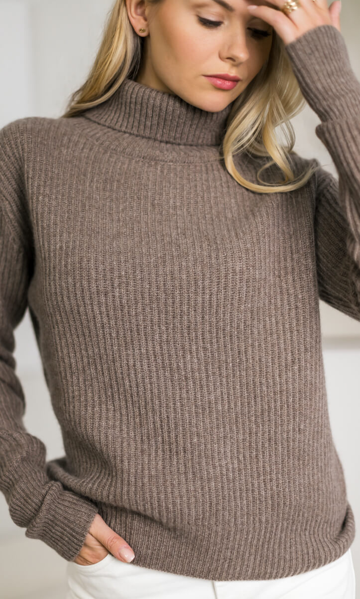 Tessa Cashmere Turtleneck Sweater