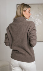 Tessa Cashmere Turtleneck Sweater