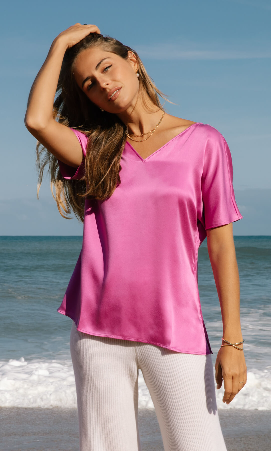 Verona Reversible Silk Blouse