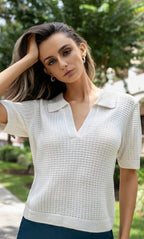 Waverly Knit Polo - Silk & Cashmere