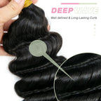 Deep Wave Bulk Hair Extensions for Braiding
