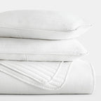 3-Piece Stripe Stitch Quilted Coverlet Set