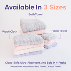 Bubble Bath Towels (4-Pack)