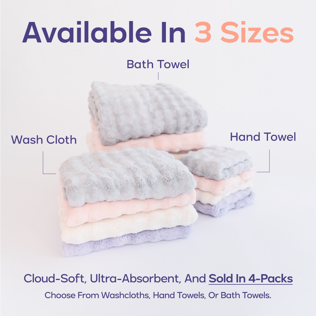 Bubble Washcloths (4-Pack)