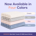 Ribbed Hand Towels (4-Pack)