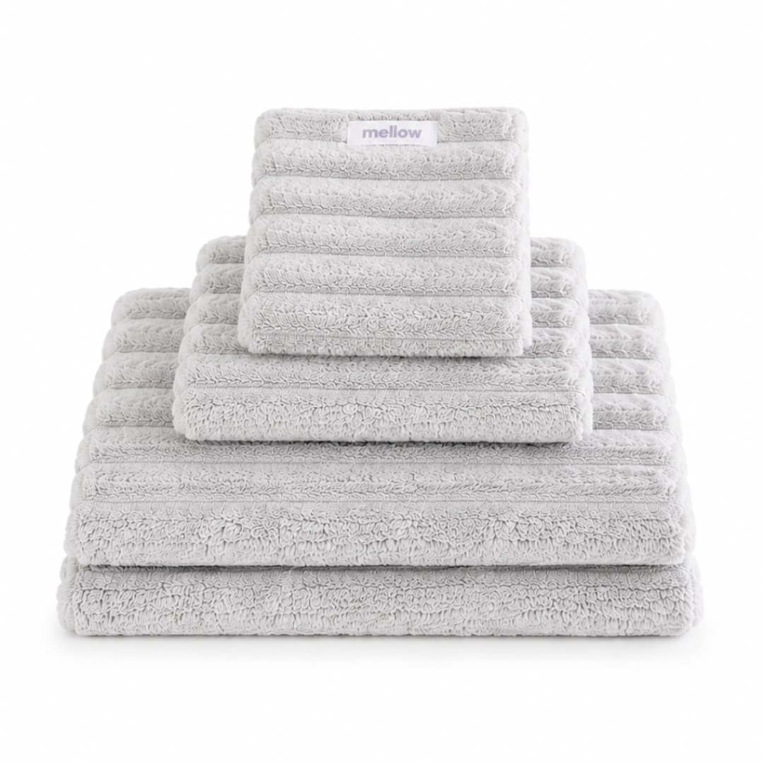 Ribbed Bath Towels (4-Pack)