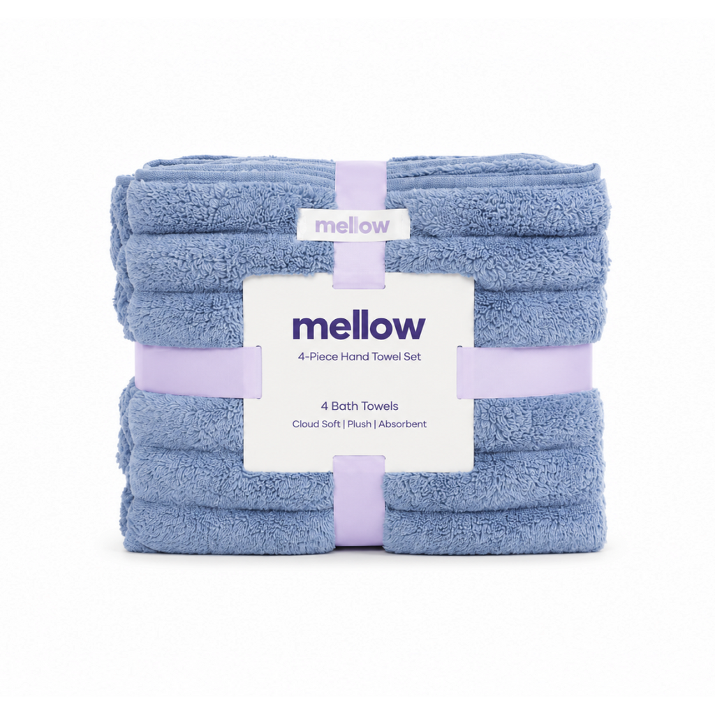 Ribbed Hand Towels (4-Pack)