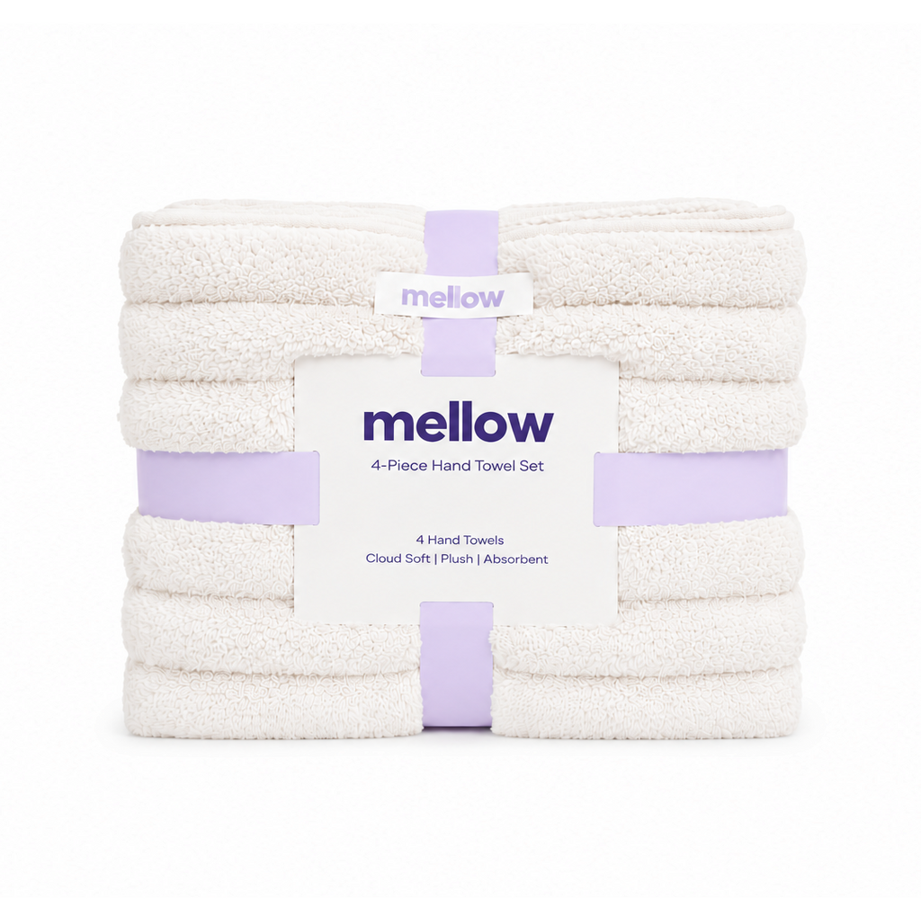 Ribbed Hand Towels (4-Pack)