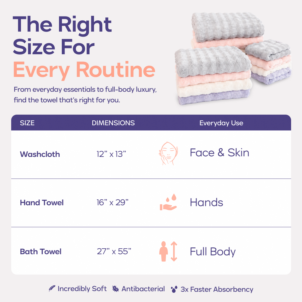 Bubble Hand Towels (4-Pack)